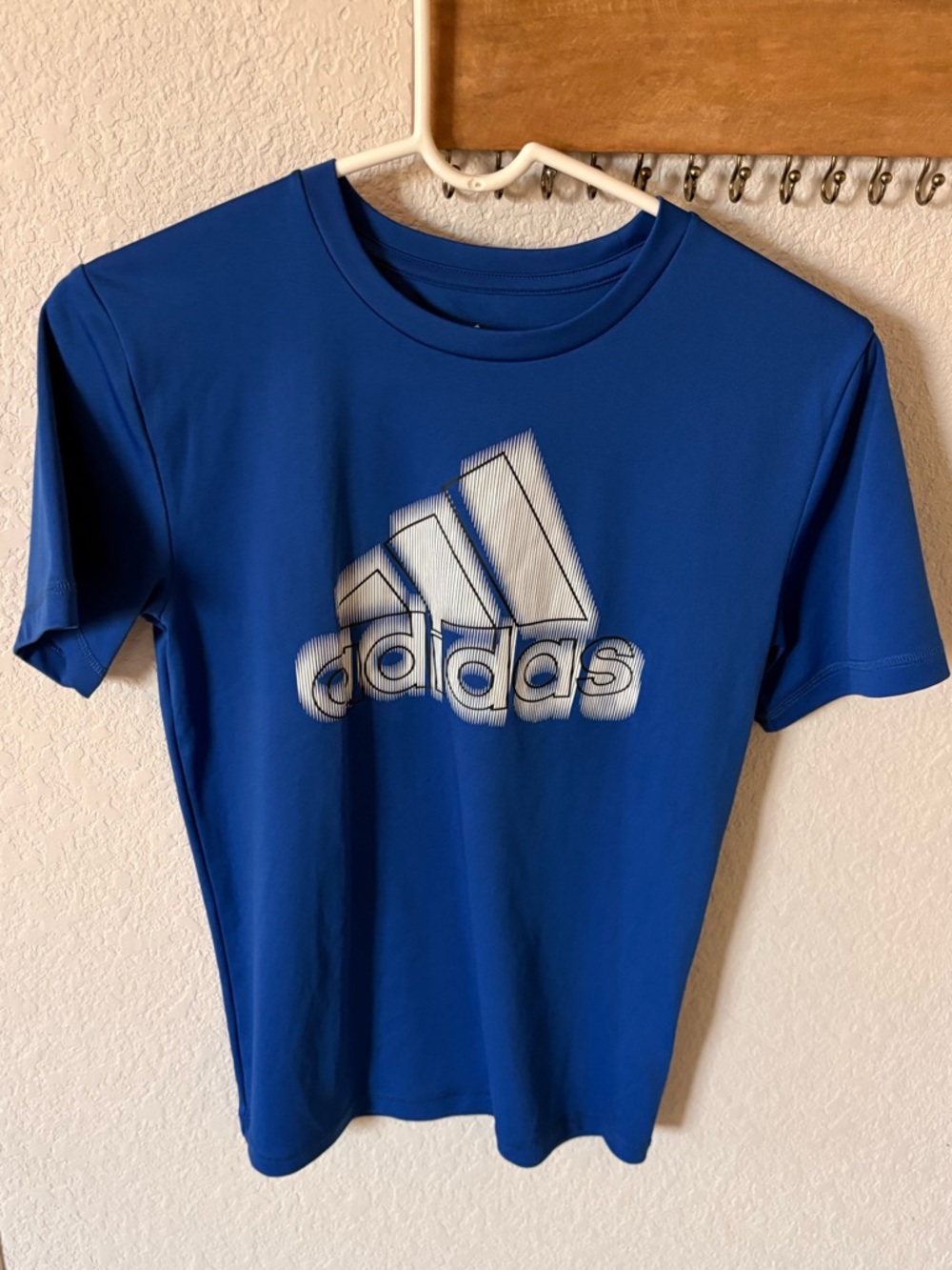 adidas Royal Blue Logo Athletic Tee